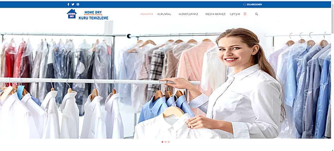 Homedry Kuru Temizleme Web Sitesi Yenilenmiştir